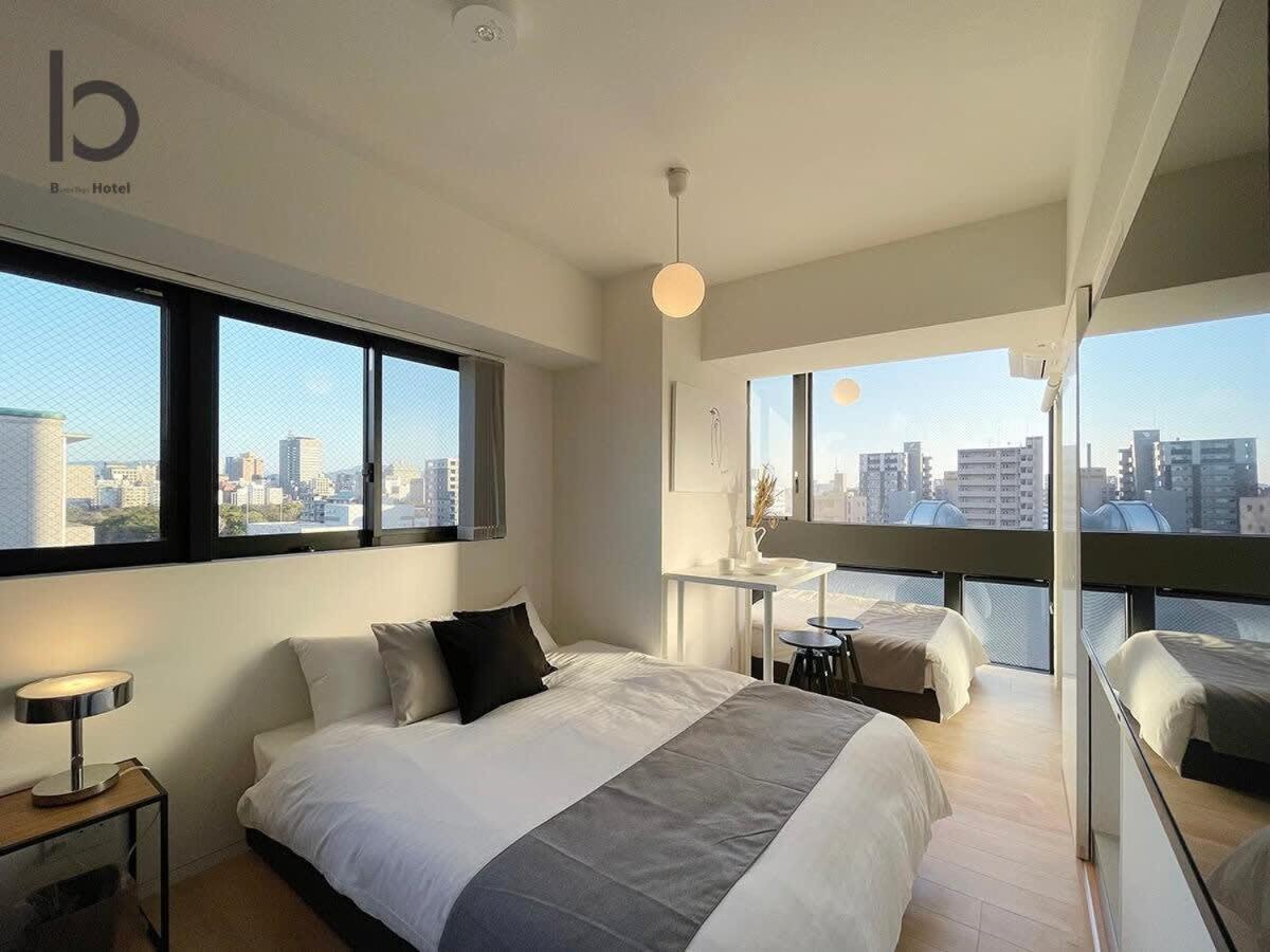 Bhotel Nekoyard - Comfortable Studio, Easy Walk To Peace Park Hiroshima Exteriör bild